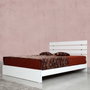 Hanah Home Somier Doble 160 - Shiny White para Colchón 160x200cm, Blanco
